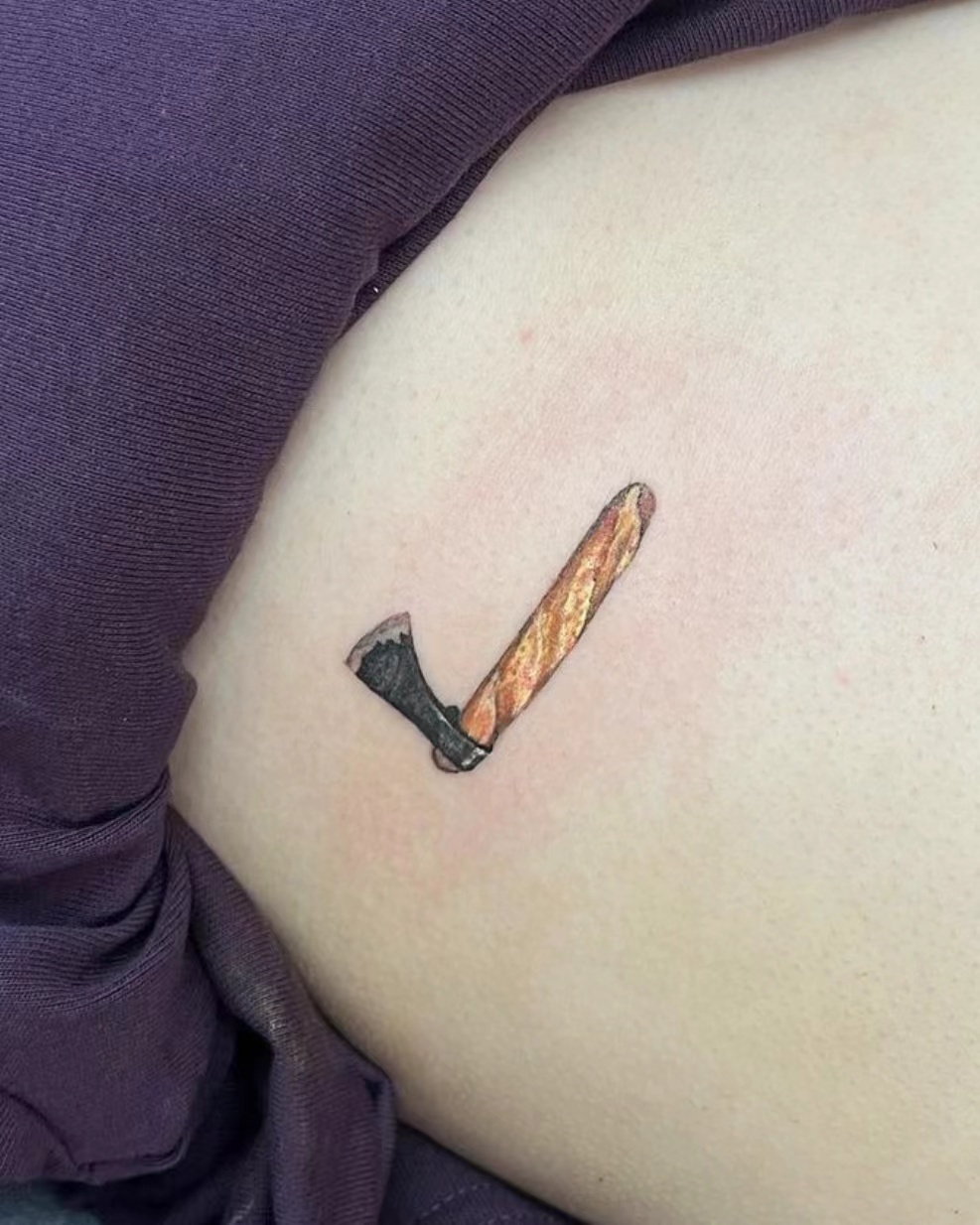 Small delicate object tattoo on skin